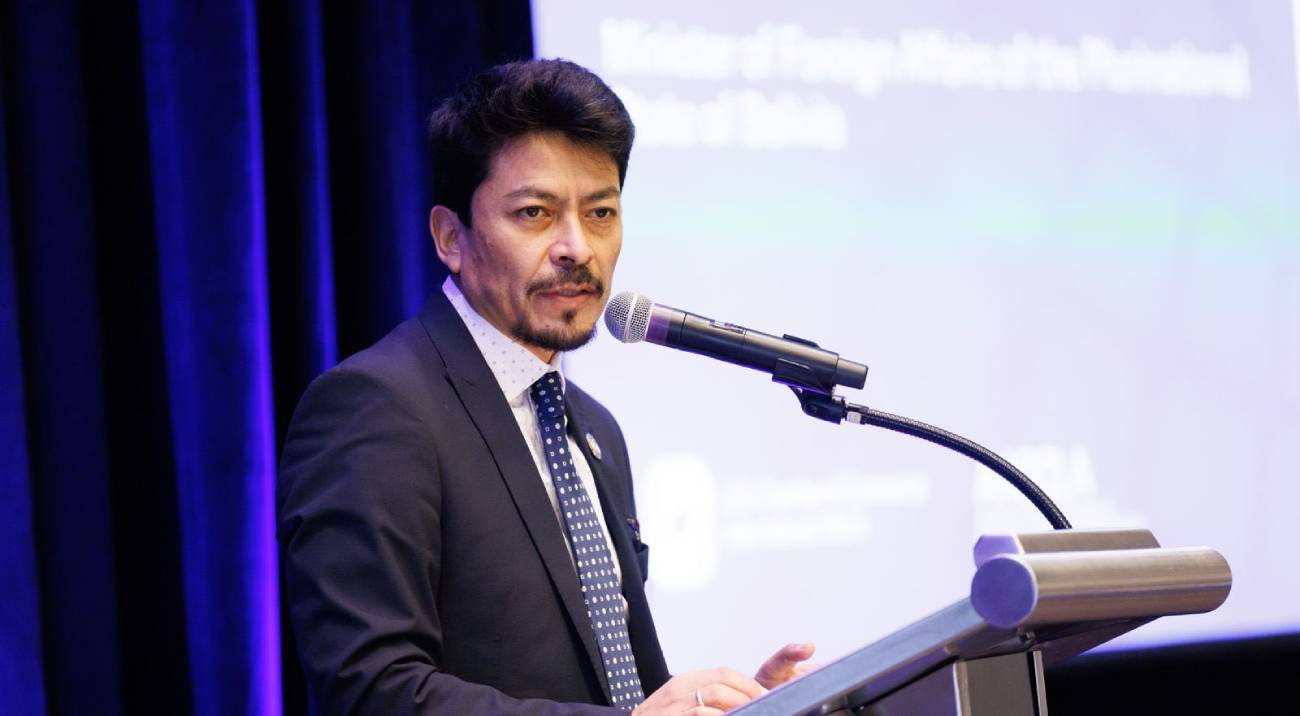 Aramayo en un pasado evento internacional. Foto: Cancillería