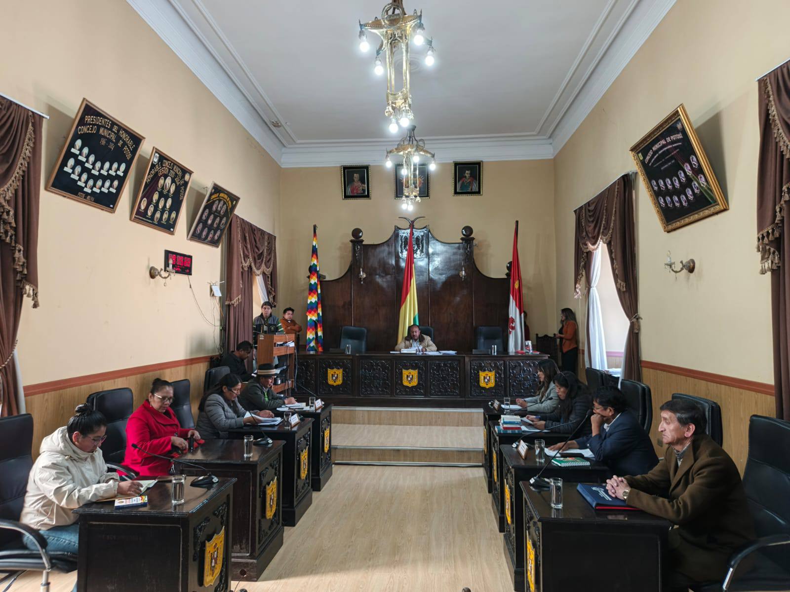 Sesión del Concejo municipal. Foto: Archivo/Concejo municipal de Potosí