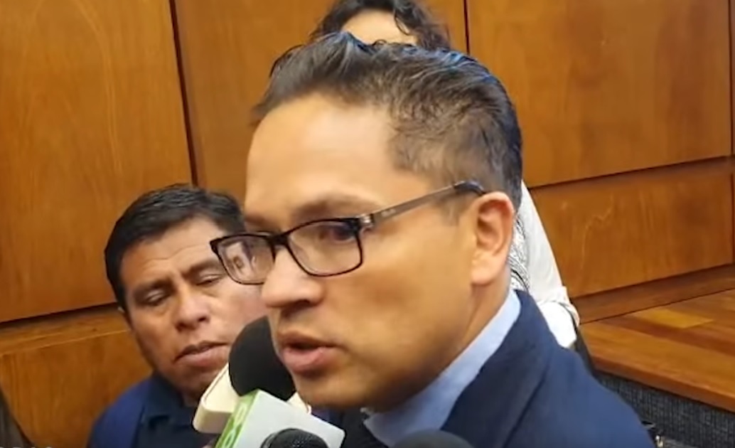 El presidente de la Cámara Nacional de Industrias (CNI), Gonzalo Morales, en rueda de prensa.