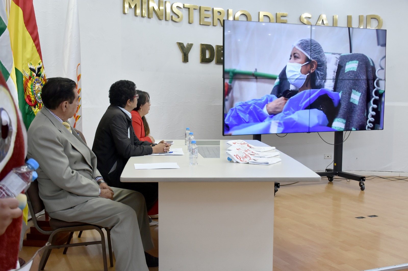Lanzamiento de campaña para la prevención de enfermedades renales. Foto: Ministerio de Salud y Deportes.