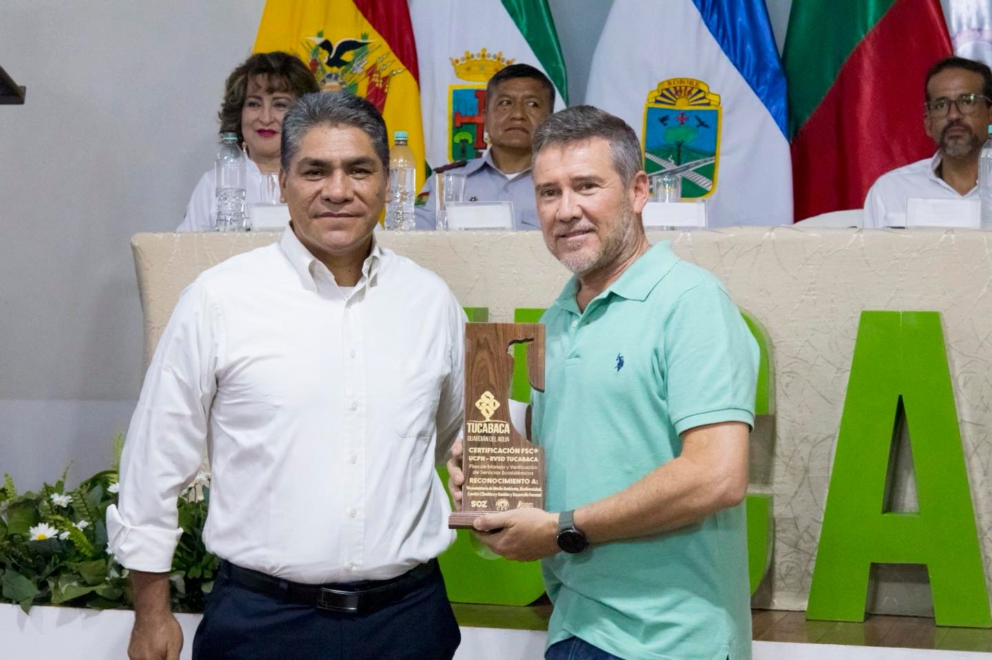 Acto de certificación del Área de Conservación e Importancia Ecológica Tucabaca. Foto: Ministerio de Planificación del Desarrollo.