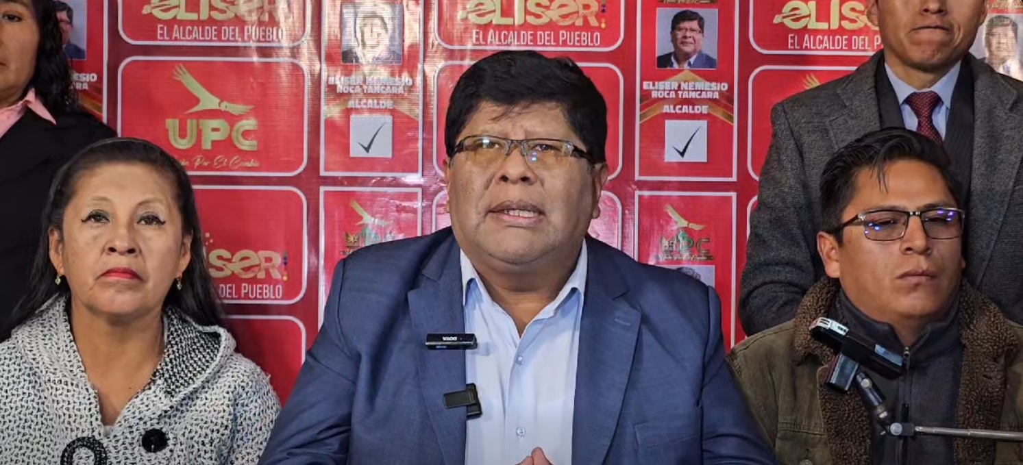 El alcalde electo de El Alto, Eliser Roca. Foto: Captura de pantalla.