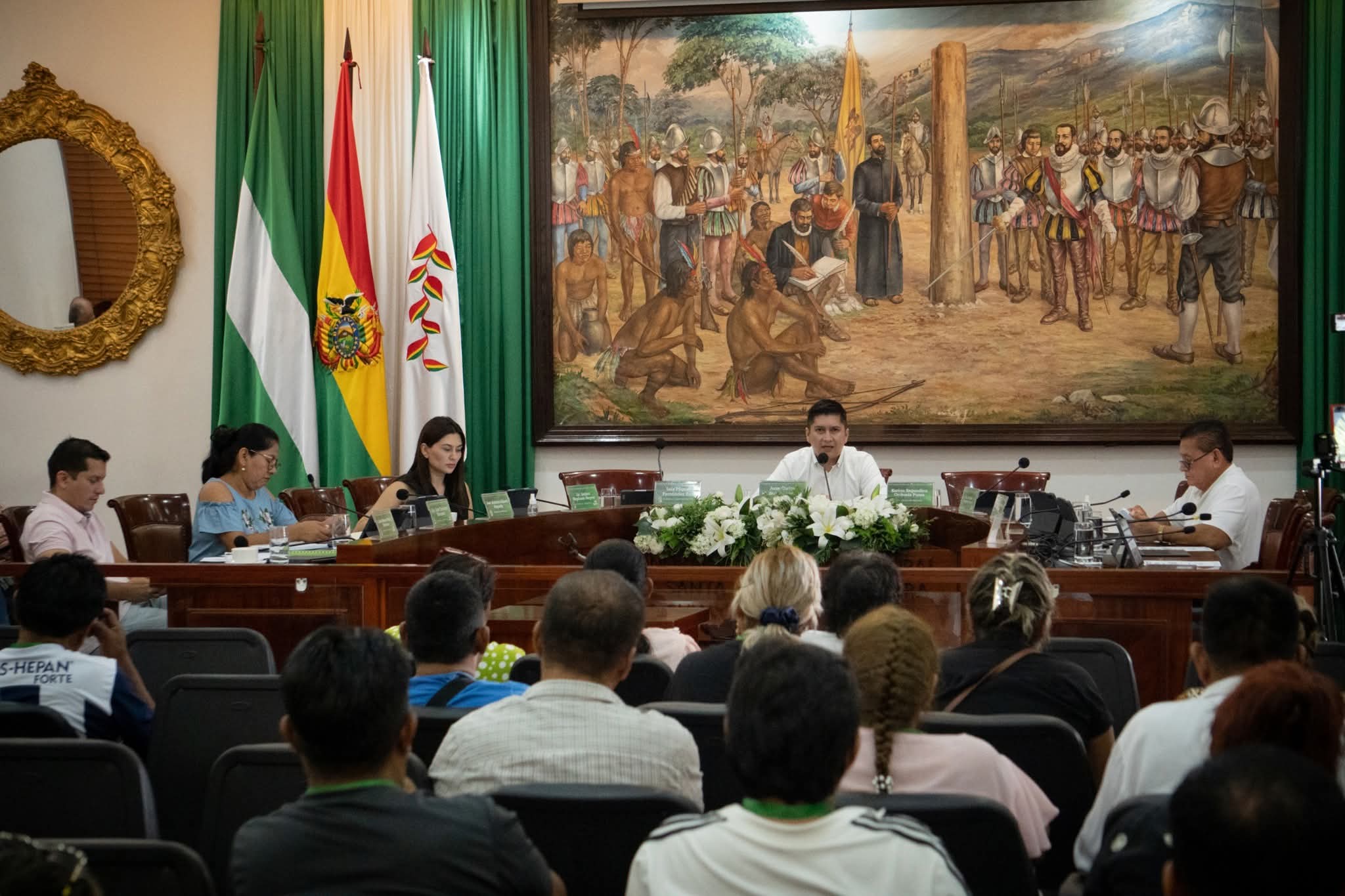 Reunión del Concejo Municipal. Foto: Archivo/Concejo Municipal de Santa Cruz