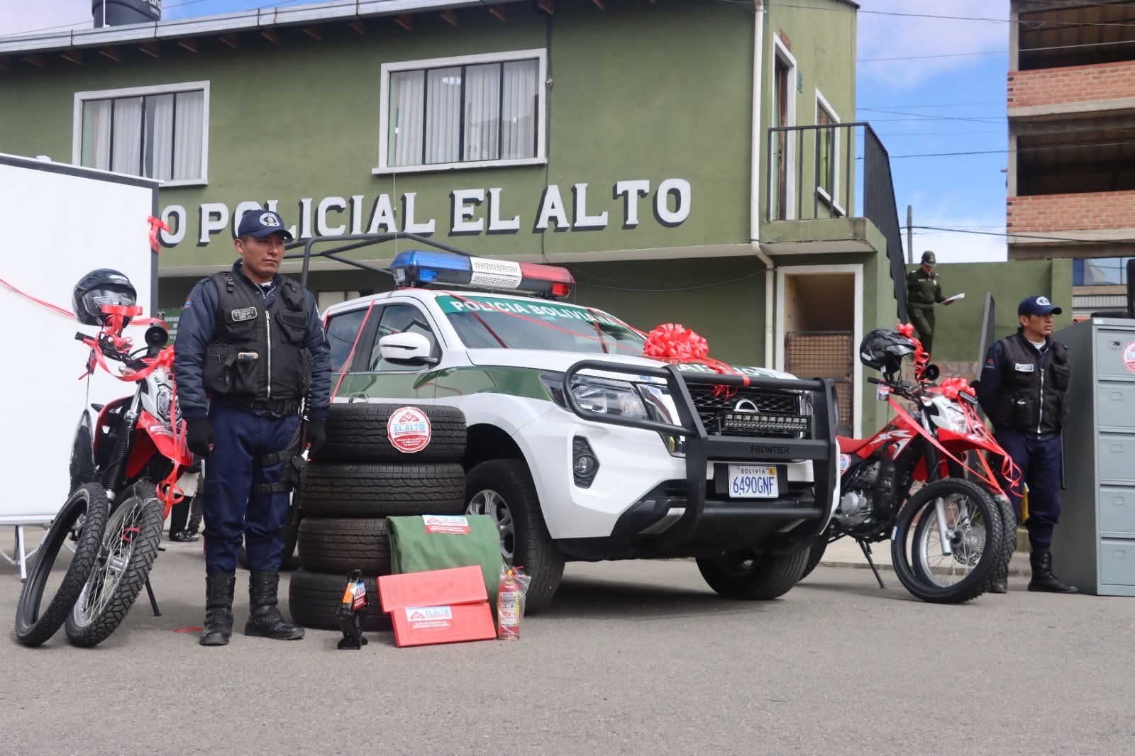 El equipamiento será destinado a la Felcv de El Alto. Foto: GAMEA