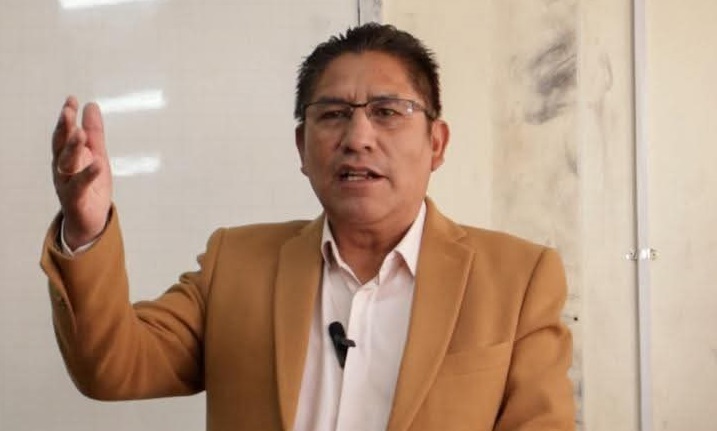 El candidato a la Gobernación de La Paz, Félix Patzi.