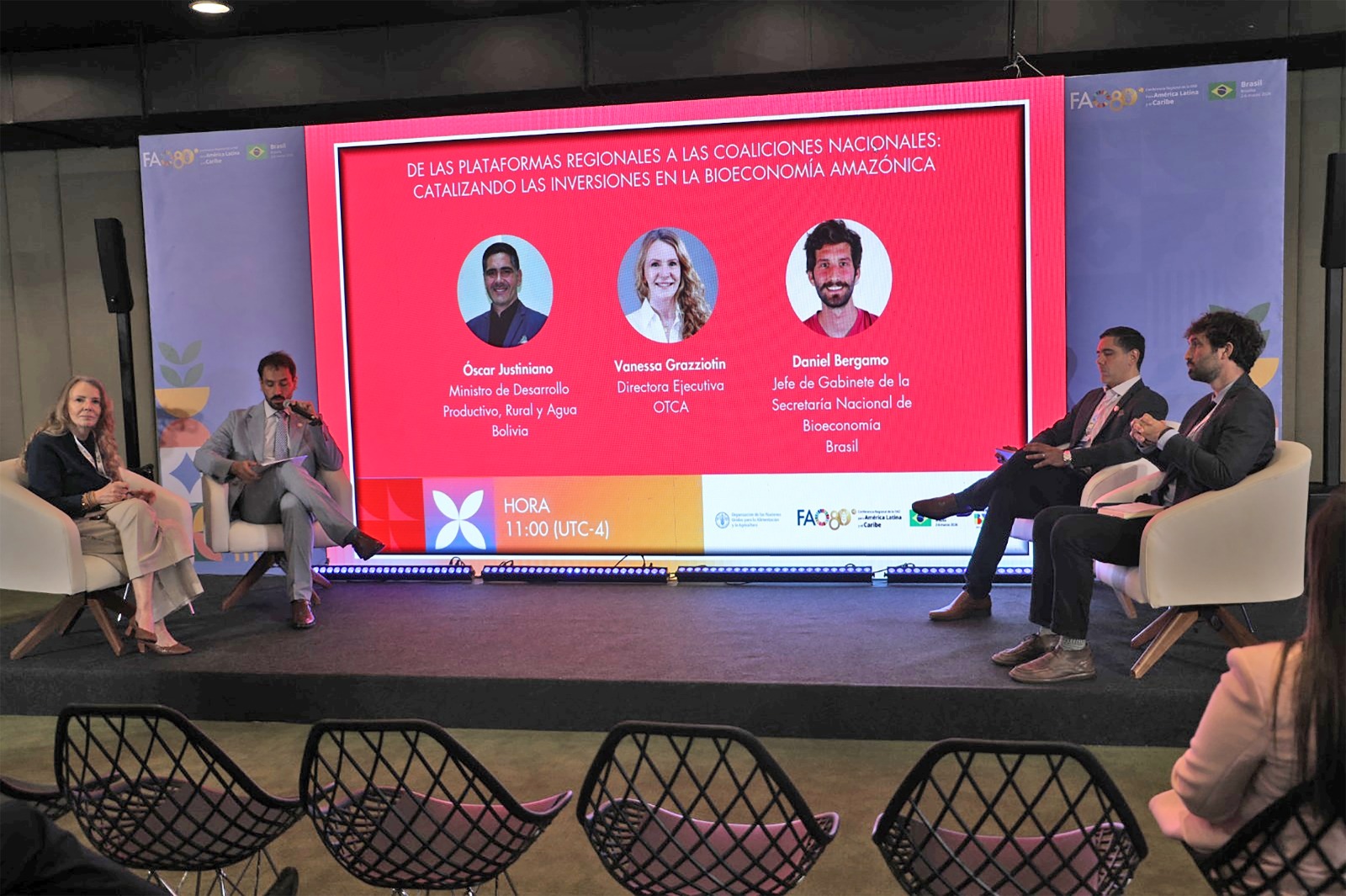 Participación en la 39° Conferencia Regional de la FAO en Brasilia. Foto: Ministerio de Desarrollo Productivo.