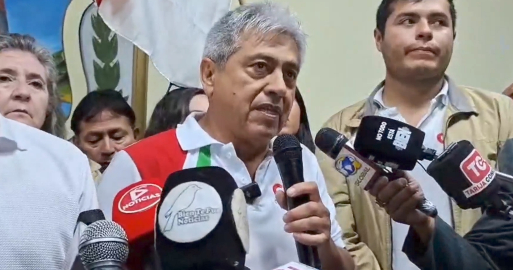 El candidato Mario Cossio fue inhabilitado por el Órgano Electoral. Foto: Captura de video