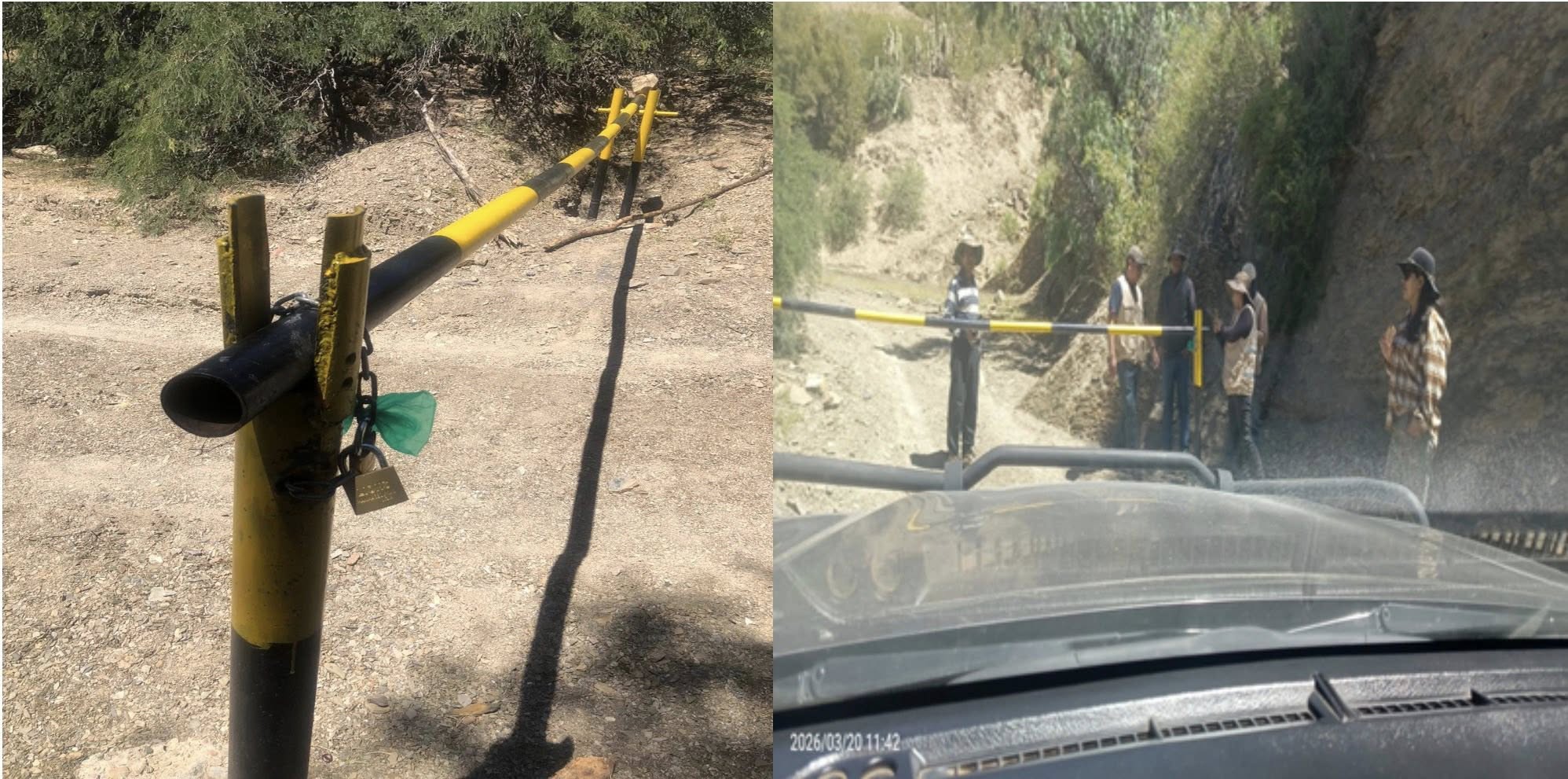 Inspección realizada por la AJAM en la comunidad de Chui Chui, Potosí, contra la minería ilegal. Foto: AJAM.