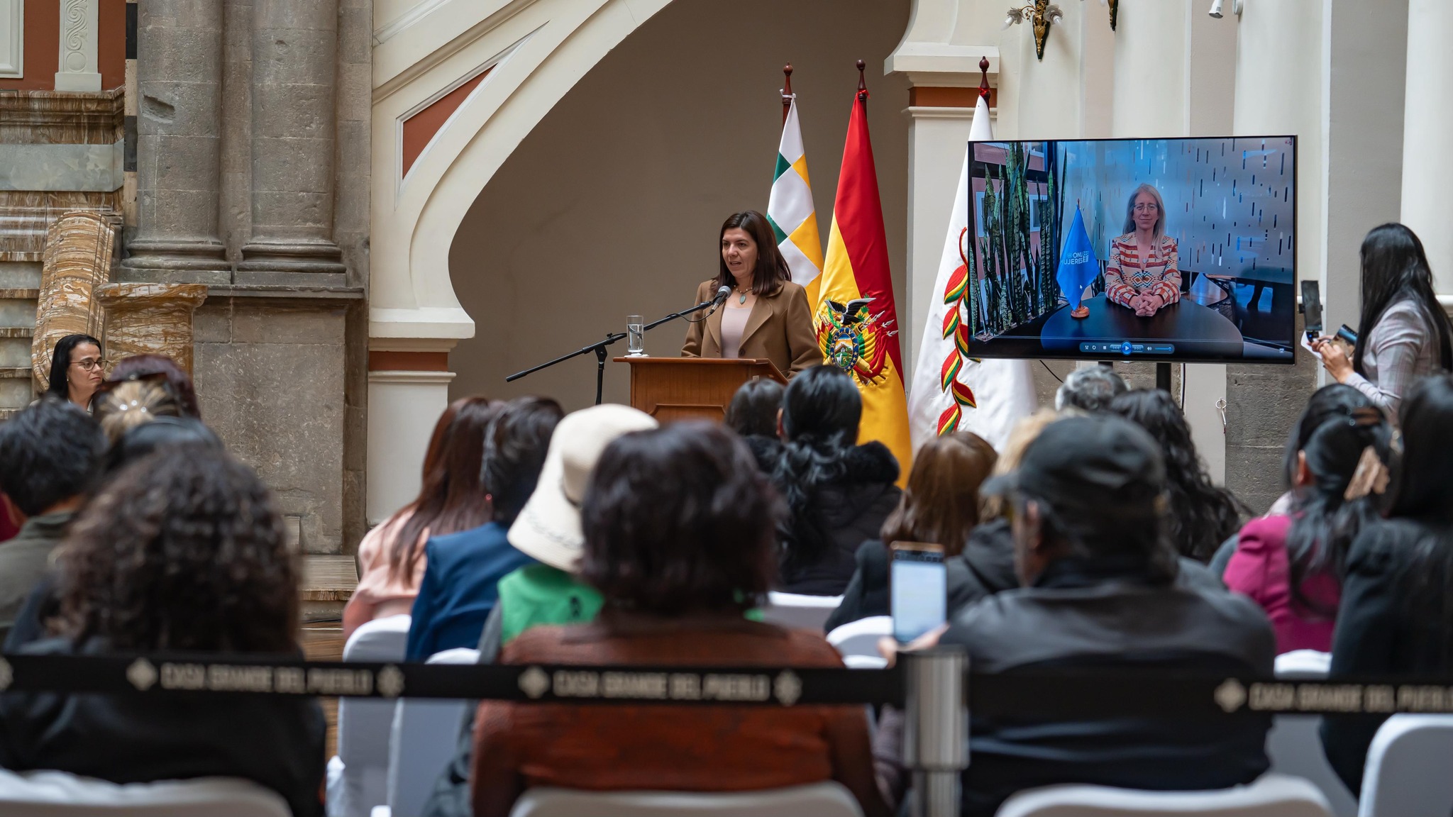 La directora de Igualdad de Oportunidades, Durby Blanco. Foto: Ministerio de Gobierno.