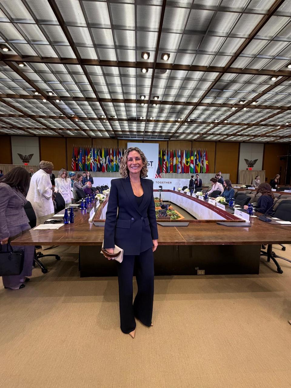 Primera Dama de Bolivia en encuentro de alto nivel en Washington.