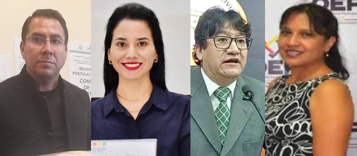 Jhonny Heredia, Yajaira San Martin, Juan Carlos Berrios y Giovanna Sangüeza.