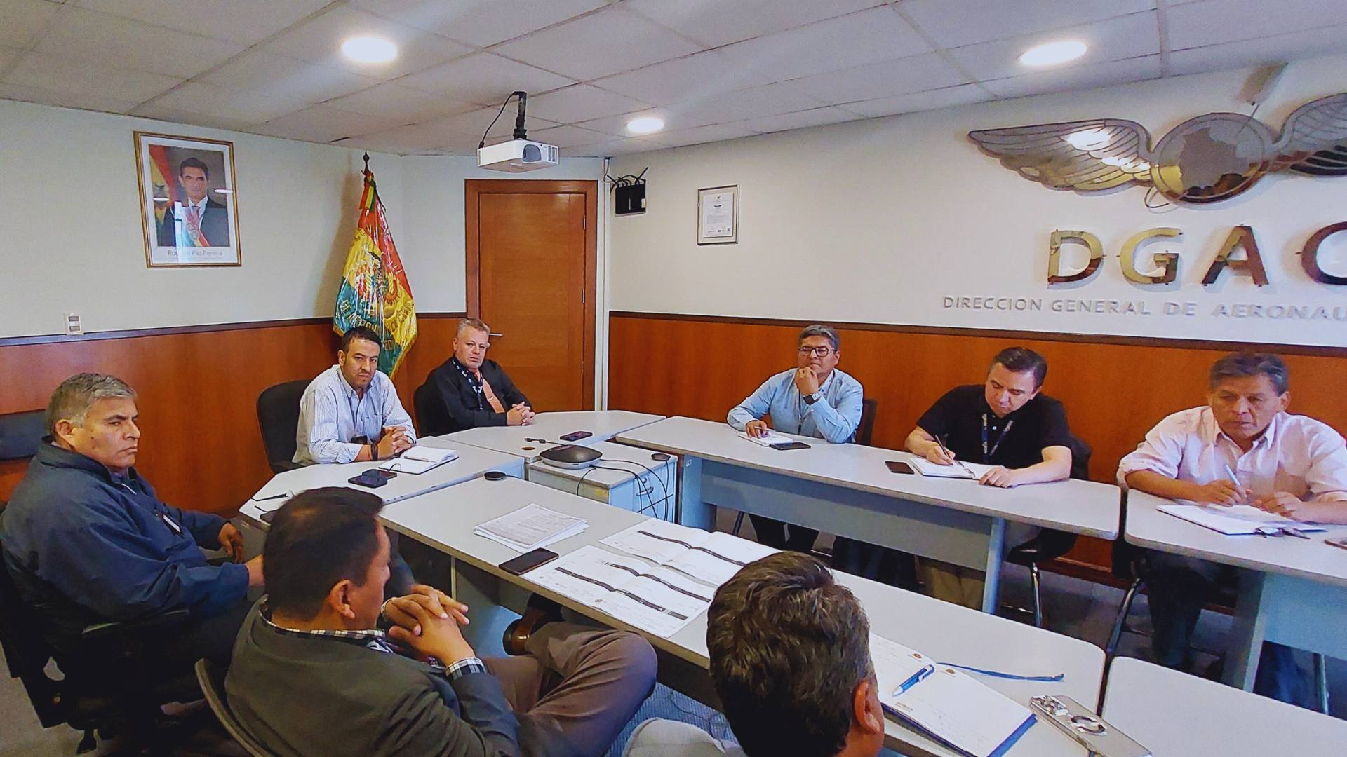 Reunión de coordinación entre la DGAC, Naabol y la Gobernación de Potosí. Foto: DGAC.
