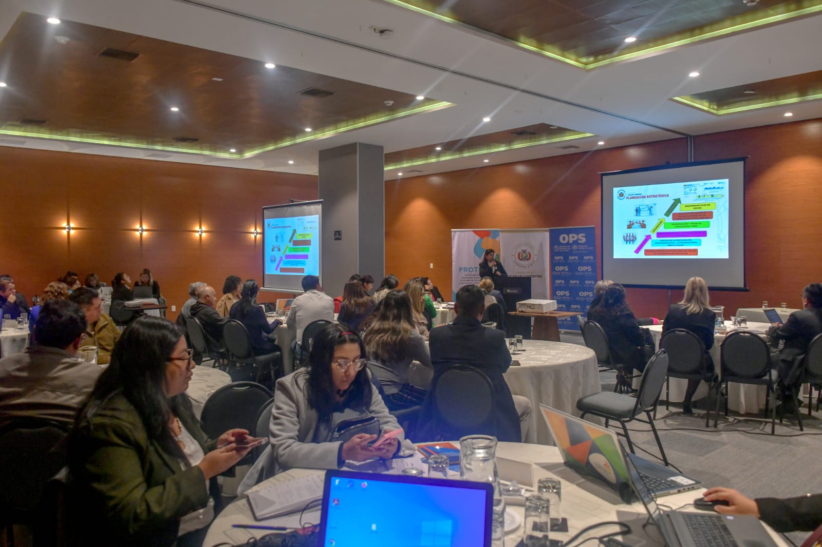 Taller de Autoevaluación de Capacidades Básicas "SPAR". Foto: Ministerio de Salud y Deportes.