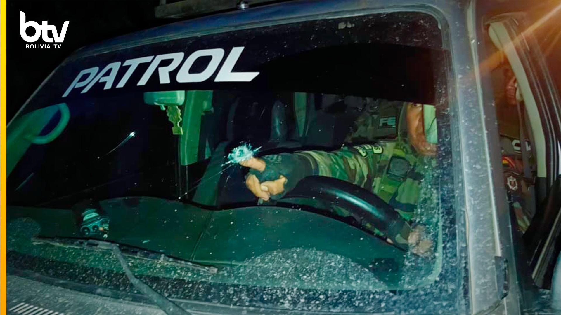 Operativo de la Umopar en Villa Tunari donde efectivos resultaron emboscados. Foto: Bolivia TV.