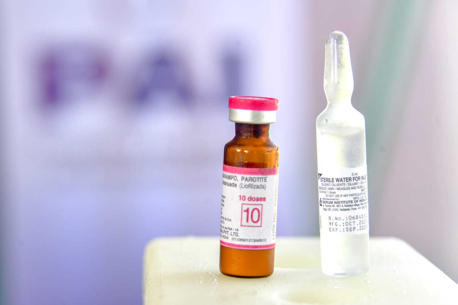 Vacuna contra el sarampión. Foto: Ministerio de Salud.