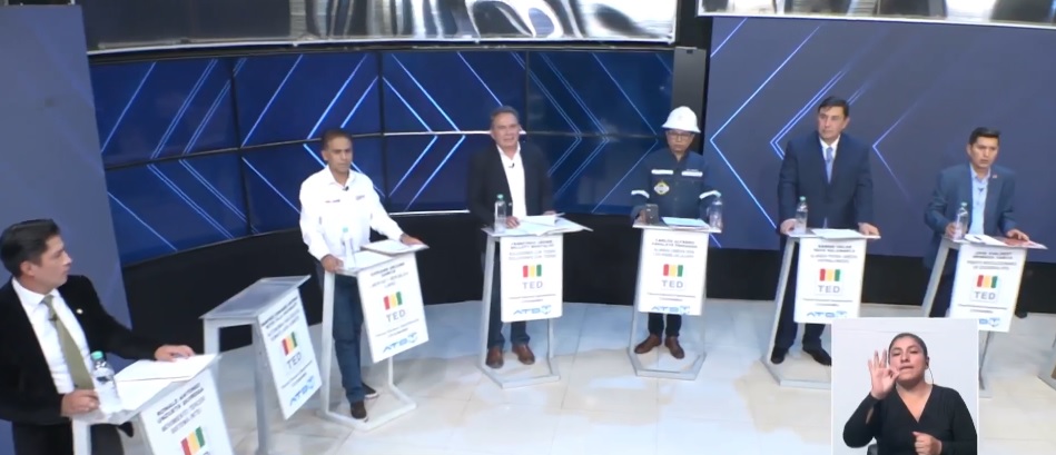 Debate de candidatos a la Alcaldía de Cochabamba. Foto: captura video