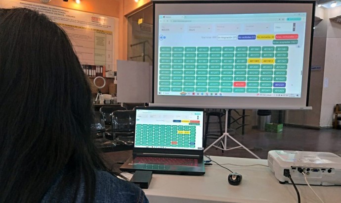 Personal técnico del Órgano Electoral. Foto: TSE