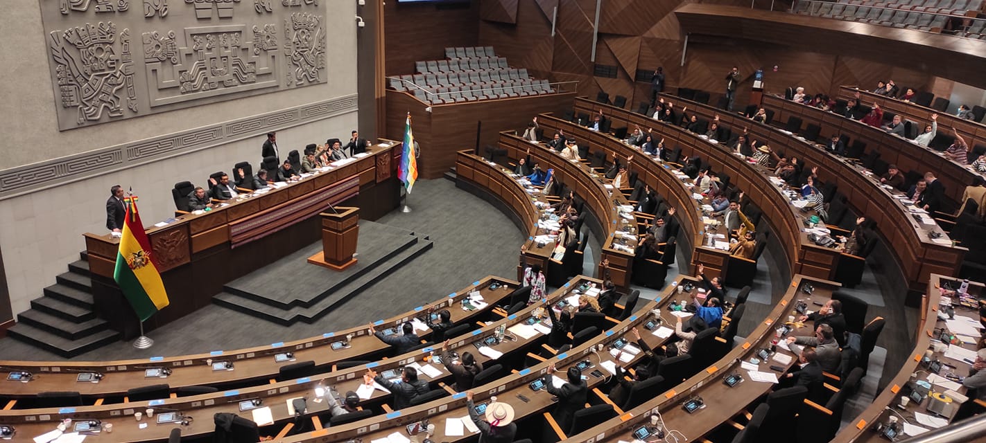 La Asamblea Legislativa de Bolivia. Foto: Redes sociales.