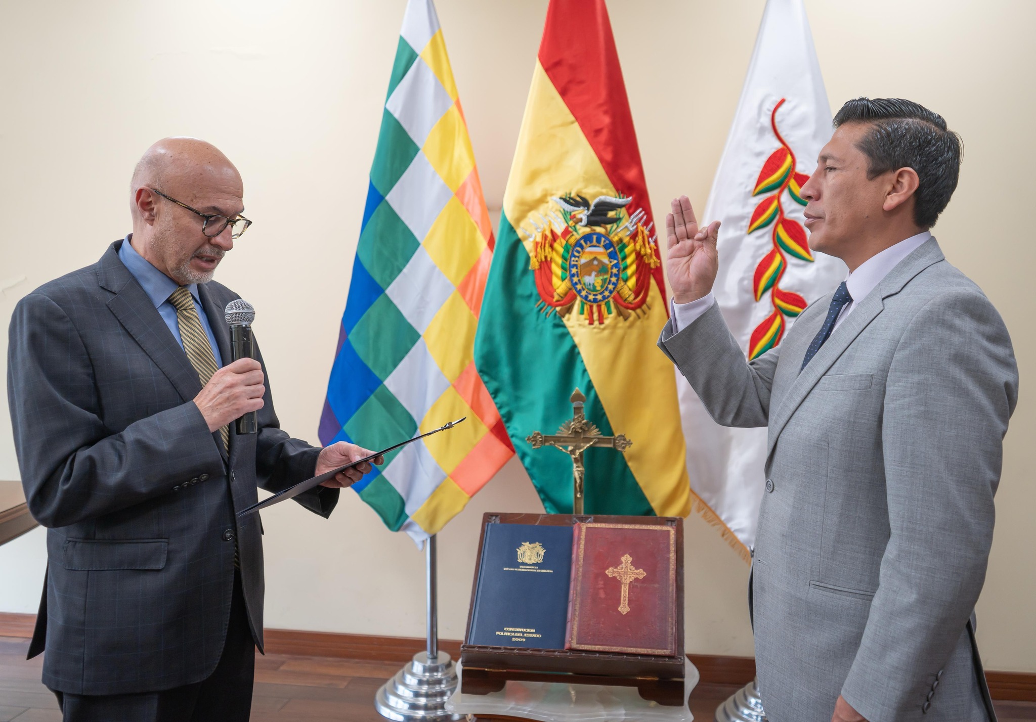 El nuevo viceministro Jorge Franz García anunció que trabajará con los diferentes sectores sociales. Foto: Ministerio de la Presidencia.