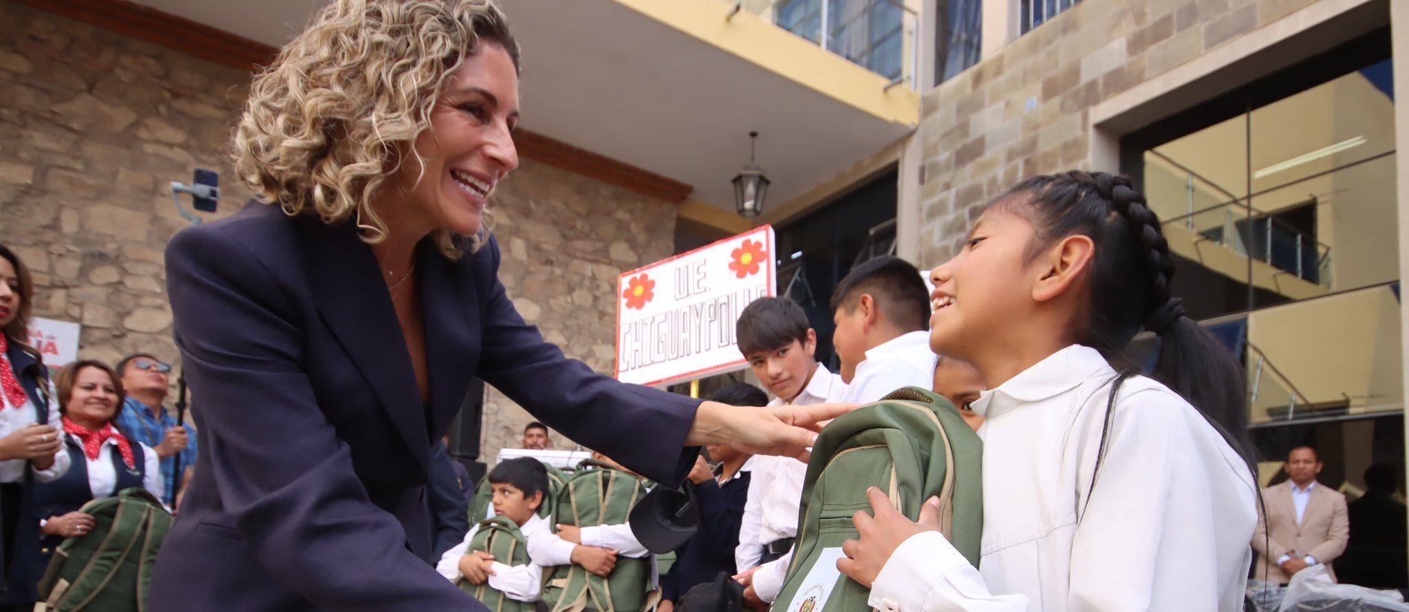 La Primera Dama de la nación María Elena Urquidi. Foto: Despacho de Gestión Social.