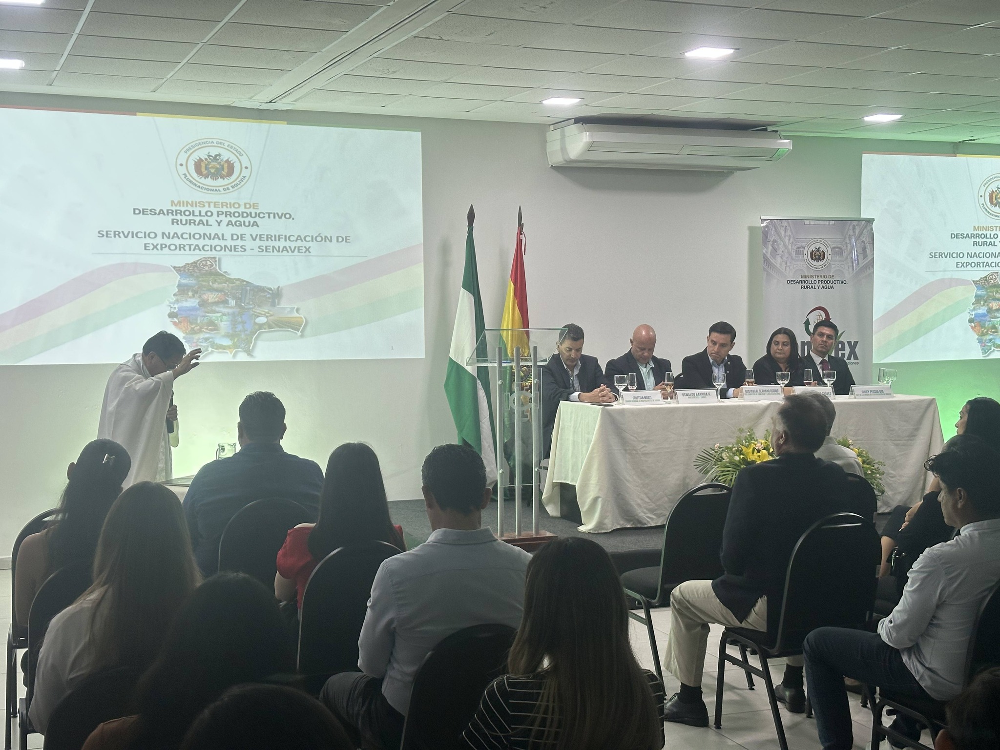 El acto de la inauguración de la nueva oficina del Senavex en Santa Cruz. Foto: MDPRyA.