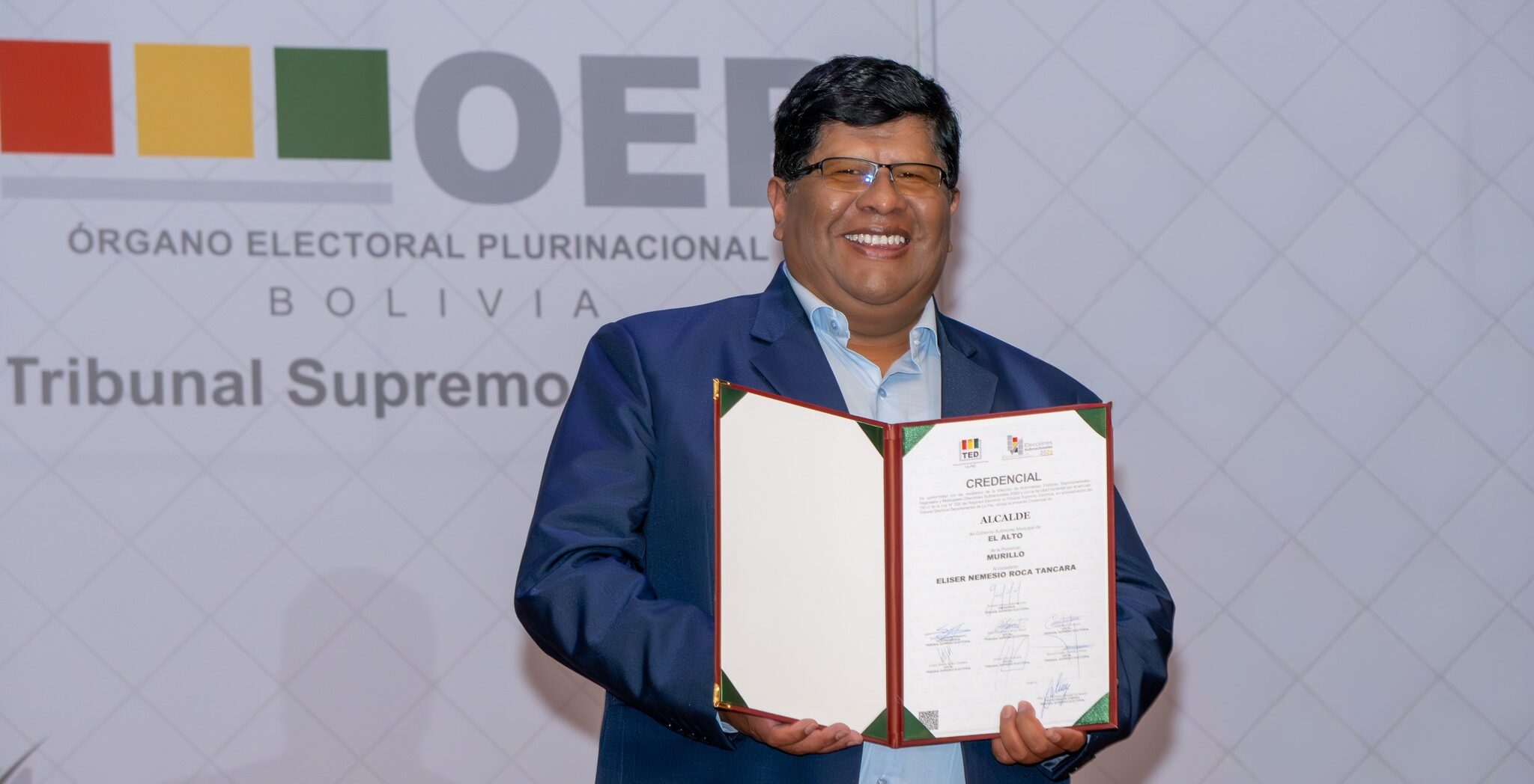 El alcalde electo de El Alto, Eliser Roca. Foto: RRSS Eliser Roca