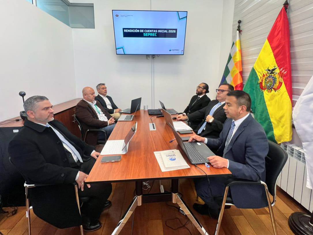 Ejecutivos del Seprec en la Rendición de Cuentas Inicial 2026. Foto: Seprec.