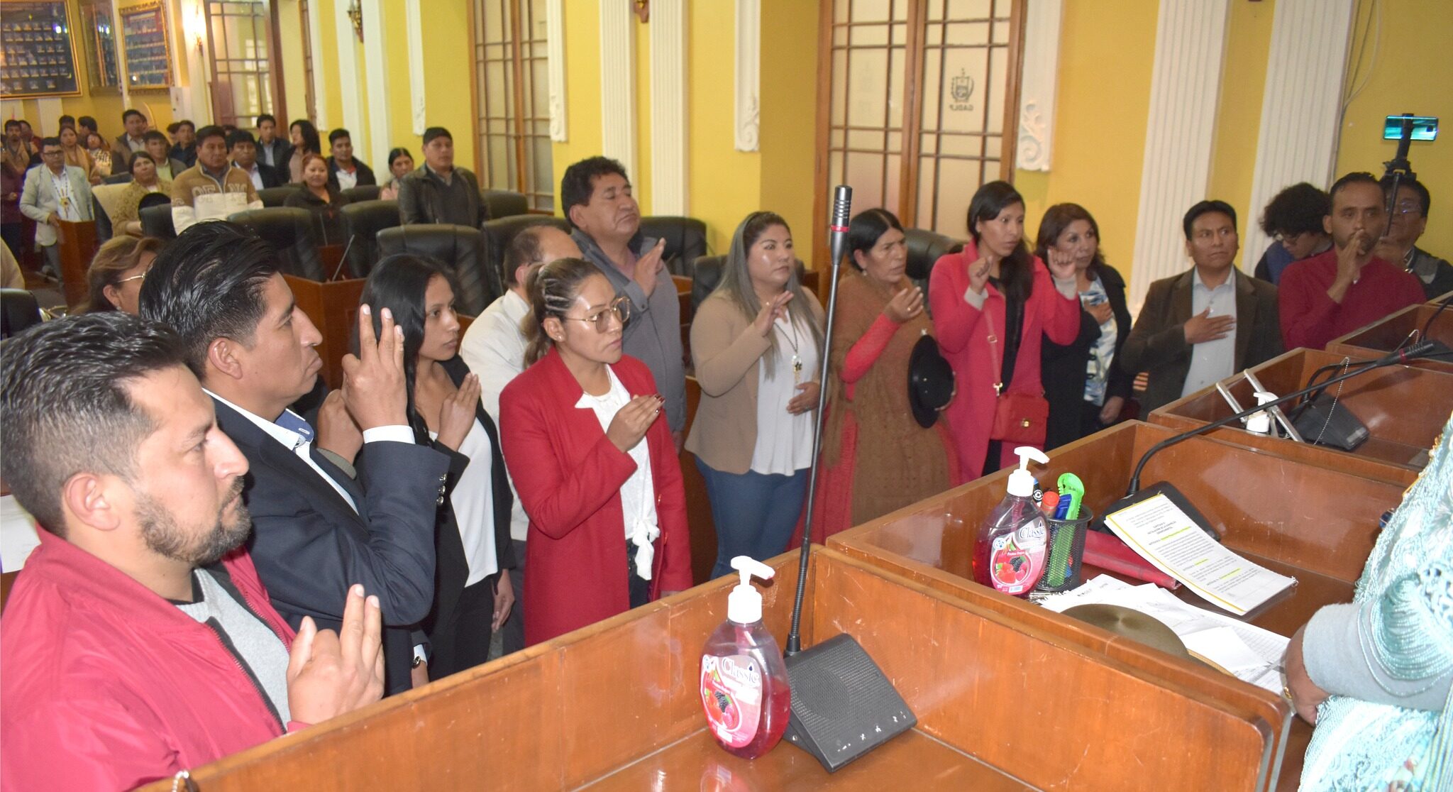 Este jueves se instaló la sesión preparatoria en la Asamblea Legislativa Departamental de La Paz. Foto: ALDLP.