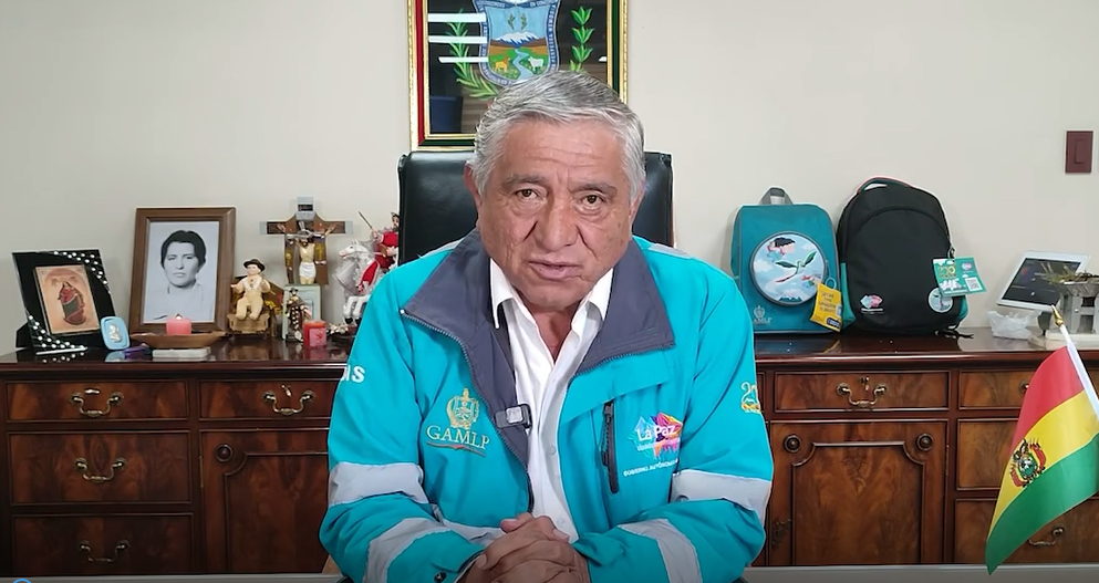 El alcalde saliente de La Paz, Iván Arias. Foto: Captura de pantalla.
