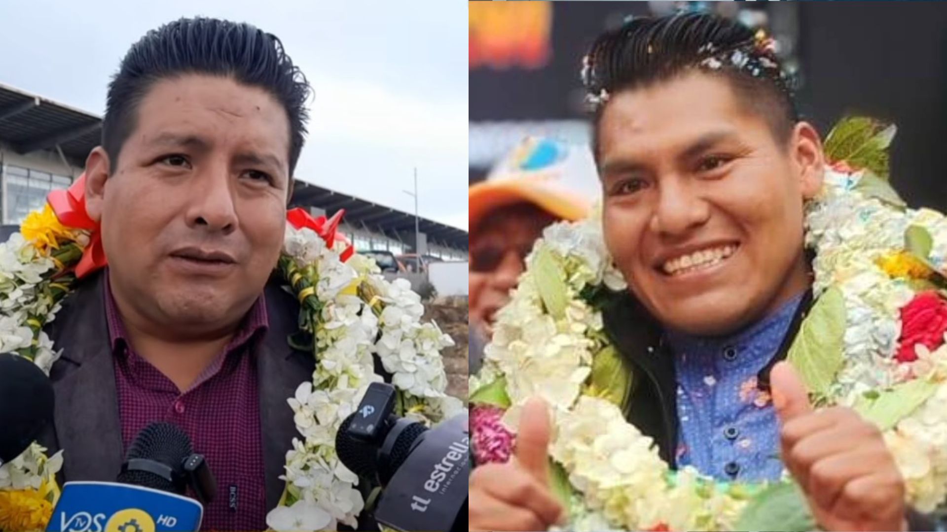 Santos Quispe y René Yahuasi.