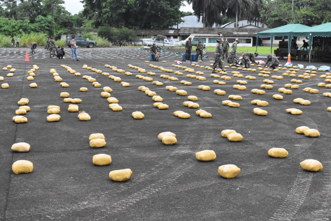 Droga incautada en Cochabamba en seis operativos. Foto: Viceministerio de Sustancias Controladas.