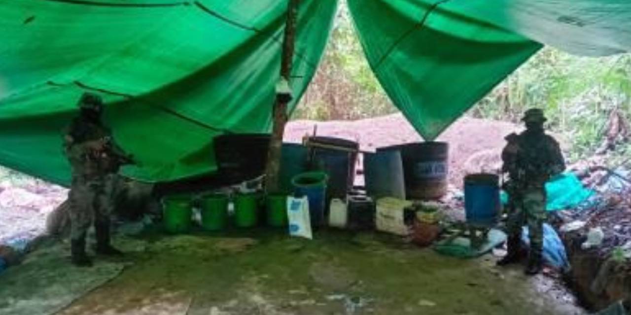 Operativo desarrollado contra el narcotráfico. Foto: Viceministerio de Defensa Social y Sustancias Controladas.