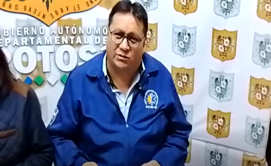 Jefe de Epidemiología e Investigación del Sedes de Potosí, Huáscar Alarcón. Foto: Captura Sedes Potosí.
