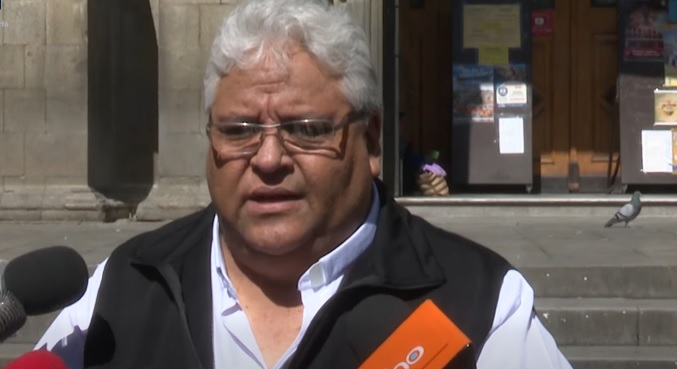 El arzobispo de La Paz, Monseñor Percy Galván. Foto: Captura de pantalla.