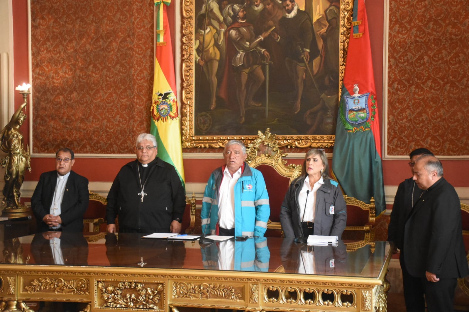 Promulgación de la Ley 619 de Exención y Condonación de Impuestos en La Paz. Foto: AMUN.