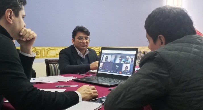 Reuniones virtuales semanales implementadas por la Dirección de Sustancias Controladas. Foto: DGSC.