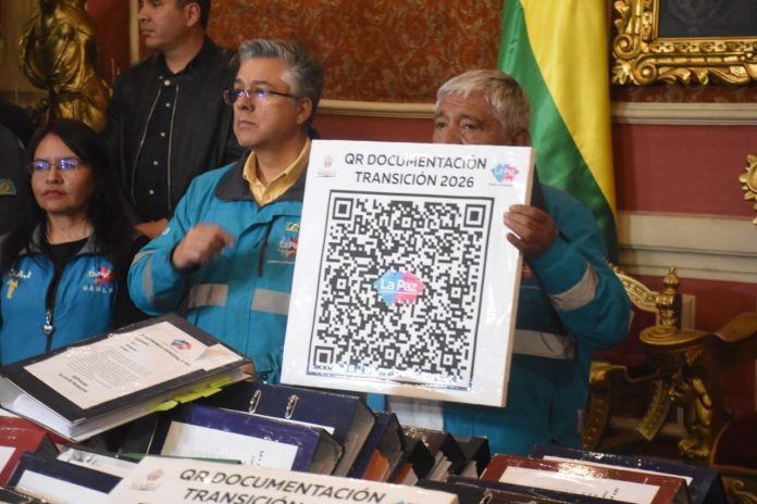 El QR que redirige a la documentación oficial de la gestión municipal. Foto: AMUN.