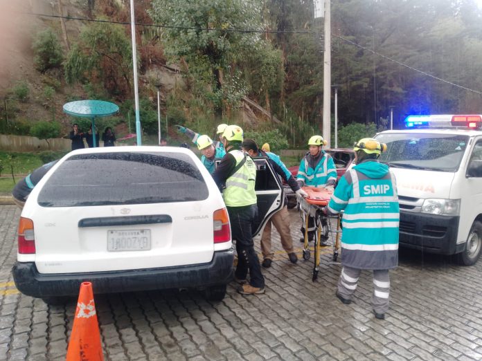 Uno de los vehículos implicados en el accidente. Foto: GERI