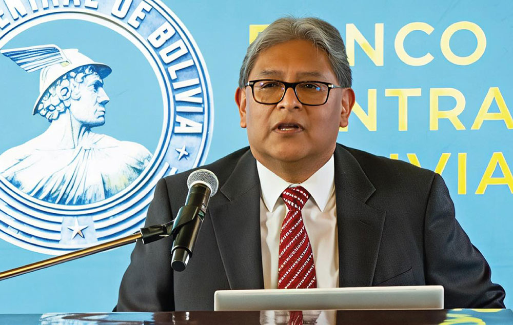 El expresidente del Banco Central de Bolivia (BCB), Edwin Rojas. Foto: BCB - archivo
