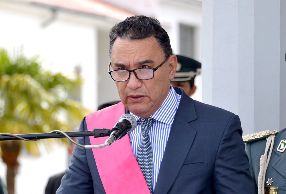 El ministro de Defensa, Marcelo Salinas, en un pasado acto. Foto: Ministerio de Defensa