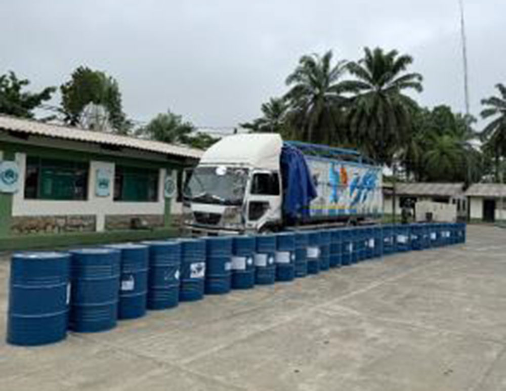 Secuestro de precursores químicos en el trópico. Foto: FELCN