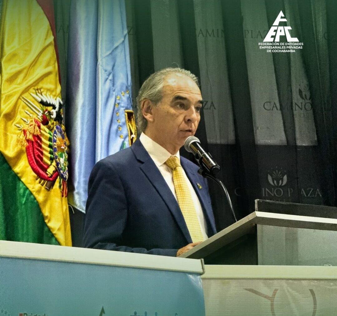 Presidente de la Federación de Empresarios Privados de Cochabamba, Juan Pablo Demeure. Foto: FEPC.