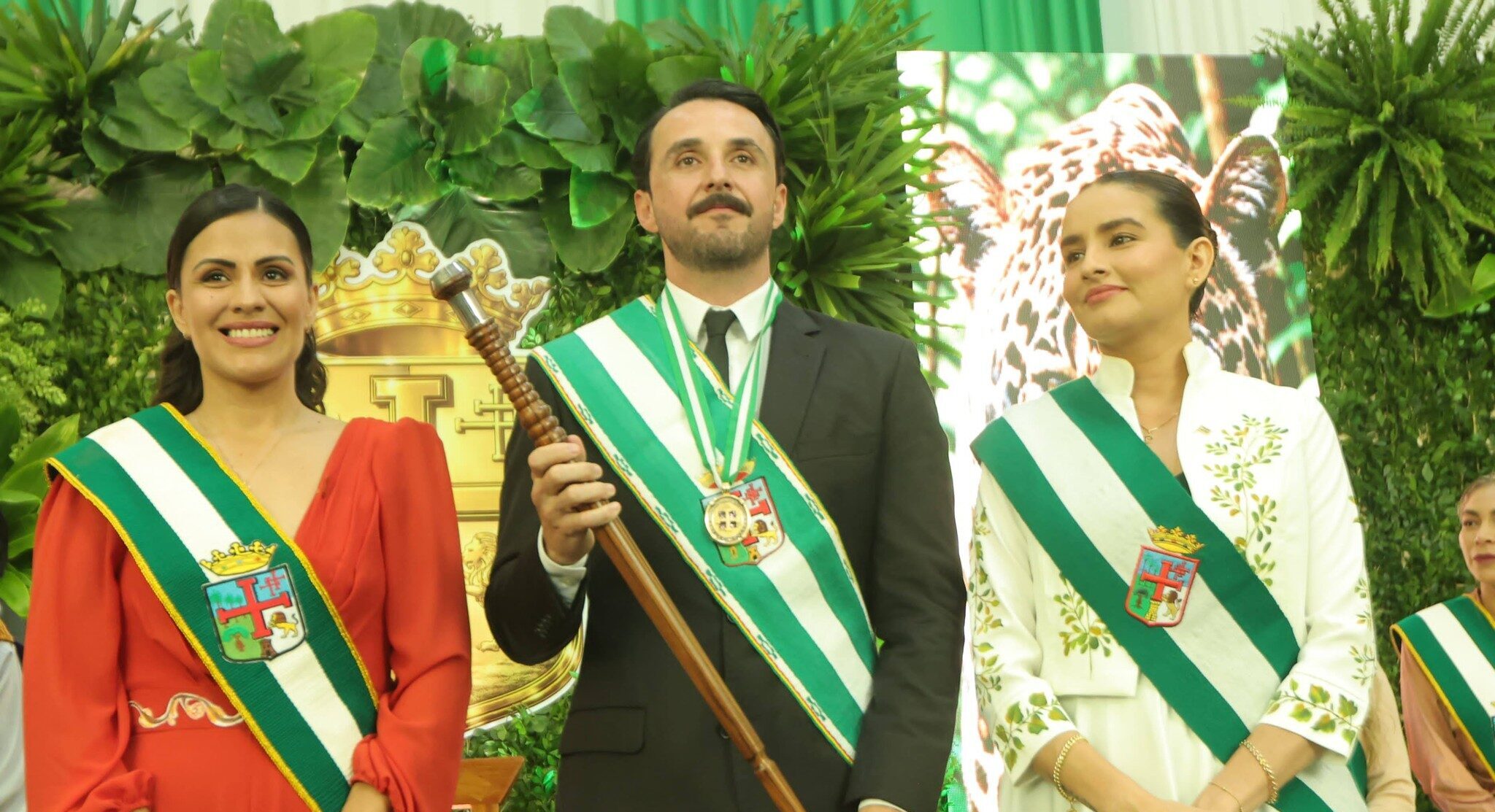 Acto de posesión del Gobernador y Subgobernadora de Santa Cruz. Foto: Gobernación Santa Cruz.