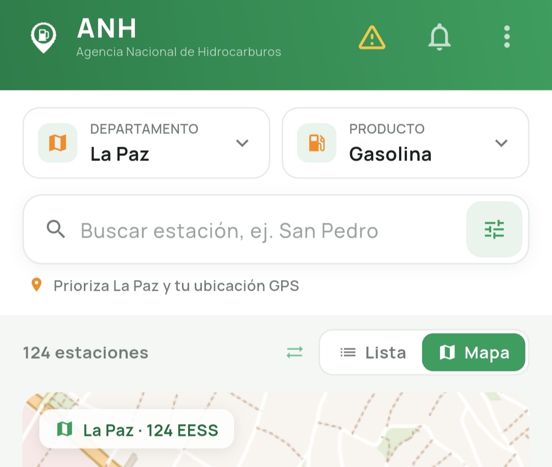 Imagen: Captura de la app "ANH Abastecimiento".