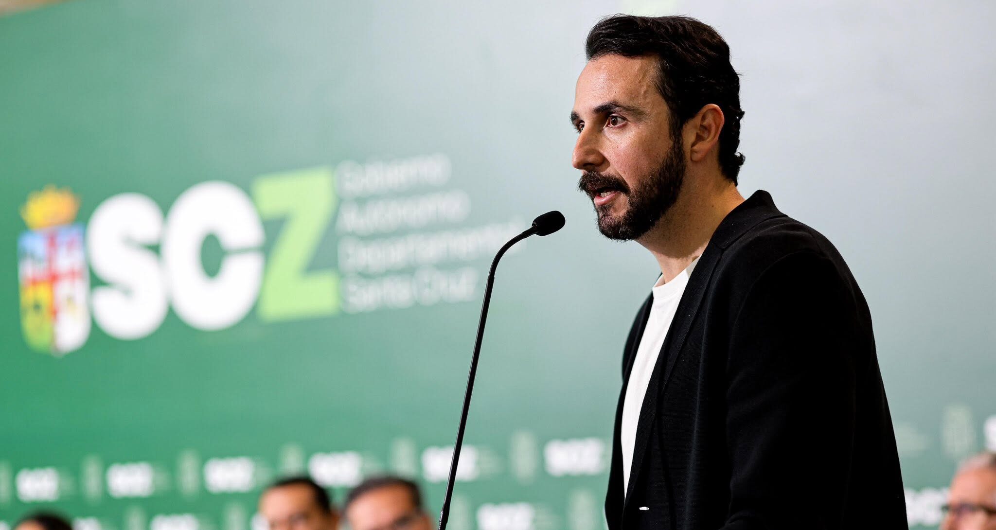 El gobernador Juan Pablo Velasco. Foto: Gobernación de Santa Cruz.