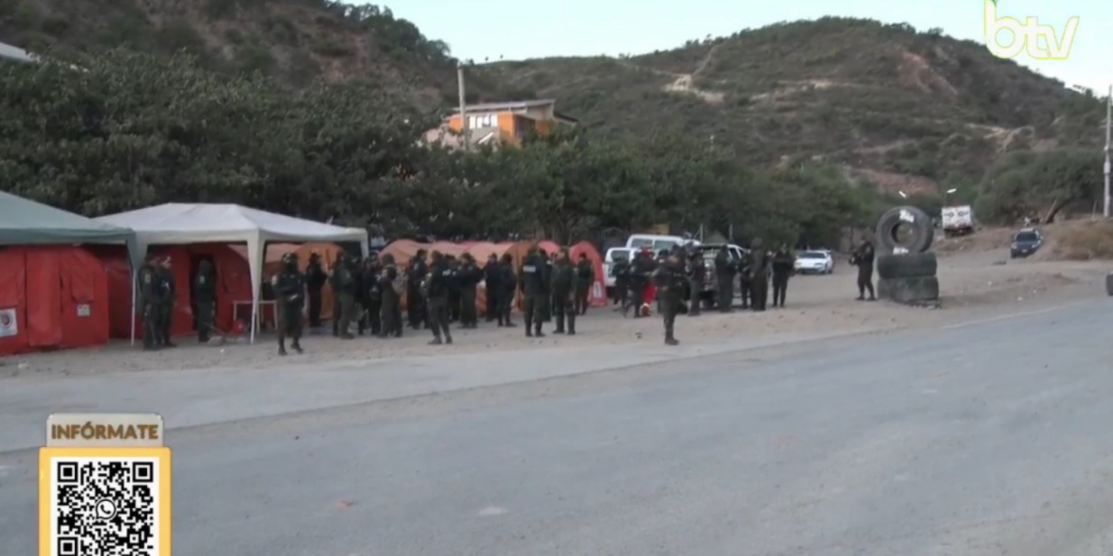 El sector del puente Parotani, en Cochabamba. Imagen: Captura Bolivia Tv.
