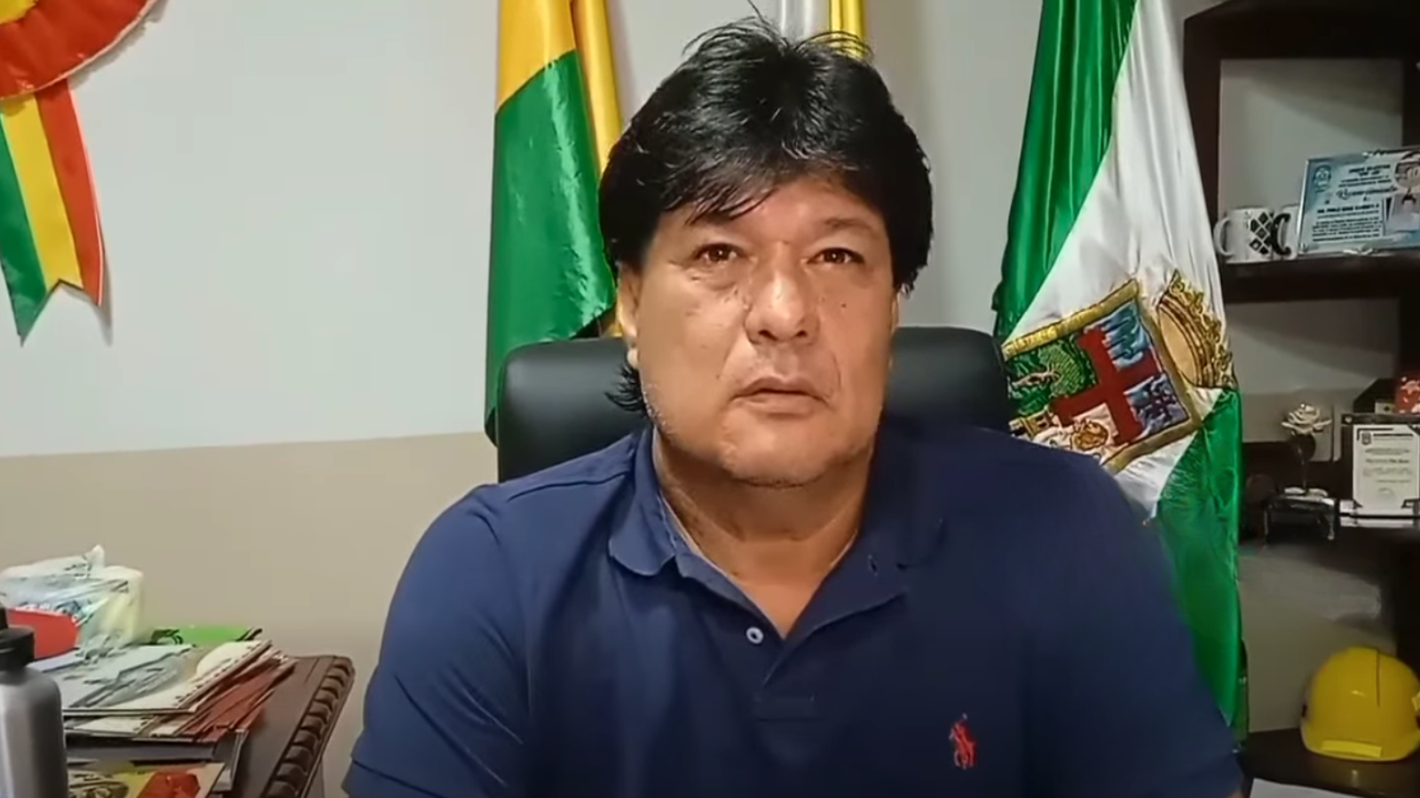 Alcalde de Ascensión de Guarayos, Pablo Eddie Guaristi Peredo, en entrevista con Somos Noticia. Foto: Captura.