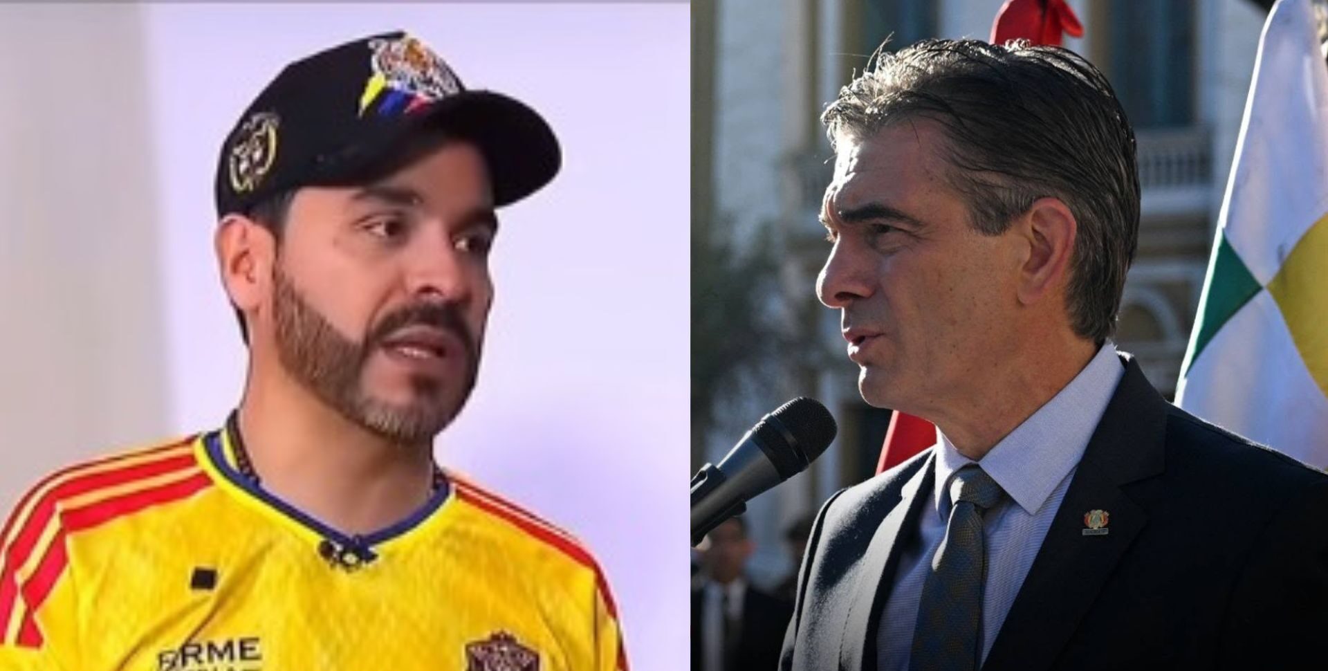 El presidente electo de Colombia, Abelardo De La Espriella y el presidente de Bolivia, Rodrigo Paz Pereira.