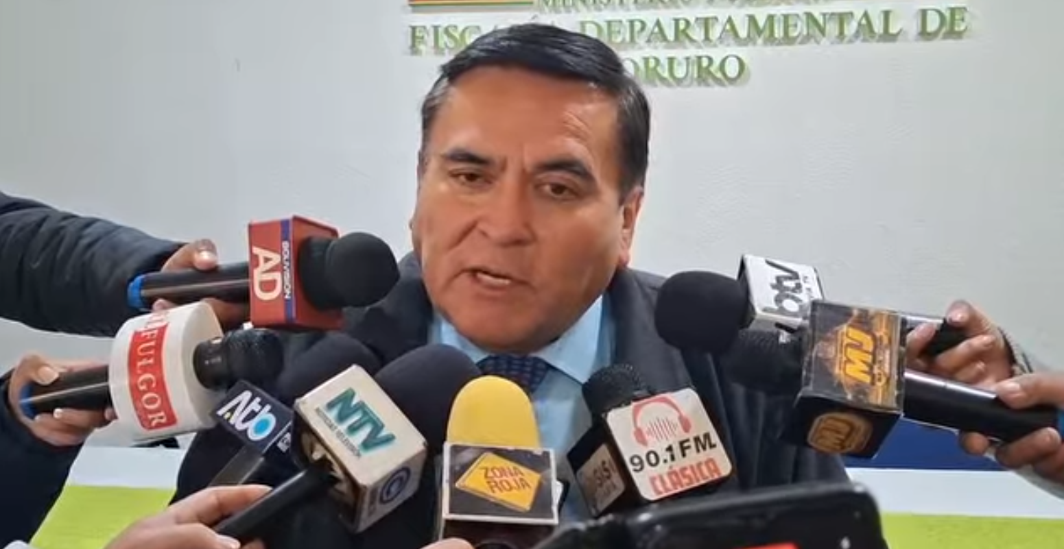 Fiscal Departamental de Oruro, Aldo Morales. Foto: Captura Fiscalía General del Estado.