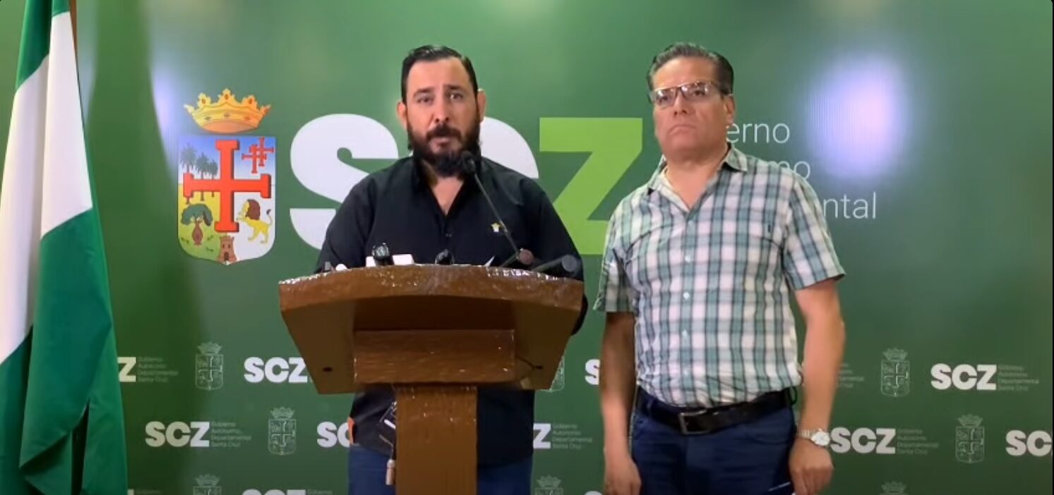Rolando Schrupp, vocero de la Gobernación de Santa Cruz.